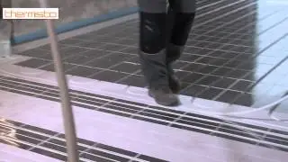 Thermisto - Verlegung Fu&szlig;bodenheizung
