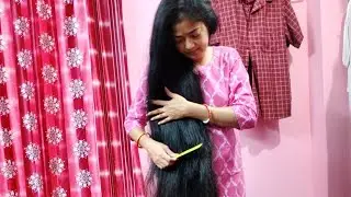 লম্বা চুল আঁচড়ানো ও লম্বা বিনুনির টিউটোরিয়াল/ longhair braidstyle🧿@Momsmagicyoutube 