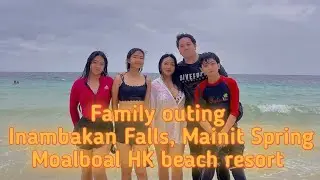 Family outing Inambakan Falls, Mainit Spring, Moalboal HK beach resort 