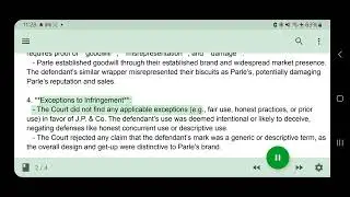 Parley Products v. J P & Co, (1972) 1 SCC 618. IPR