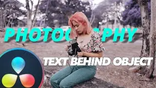 Text Behind Objects in Davinci Resolve 17