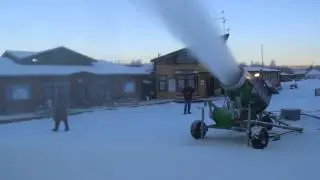 Работа снегогенератора Sufag Peak