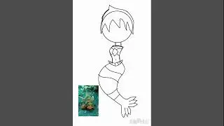 stone siren #oc #drawing #stonefish #mermaid #art