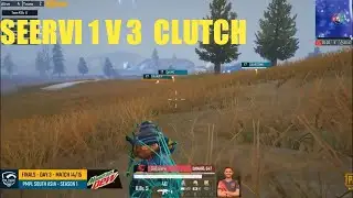 SYNERGE SEERVI 1 V 3 CLUTCH | PMPL HIGHLIGHTS| PUBG MOBILE
