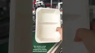 Two compartments octagonal tray making making machine (double lanes )