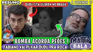 🟡 PE&Otilde;ES ficam DESESPERADOS e citam GU3RR4 e M0RT3 // FABIANO quer DUDU na RO&Ccedil;A da FAZENDA #afazenda