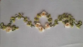 #Boarderline handembroidery for sarees and kurthi #handembroidery for beginners#whipped back stitch