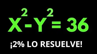 La ecuación que engaña al 98%:x^2 - y^2 = 36 ¿Puedes resolverlo? 🧠🥵