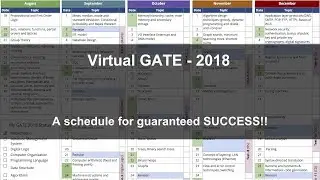 Virtual GATE - 2018 | A schedule for guaranteed SUCCESS in GATE-2018