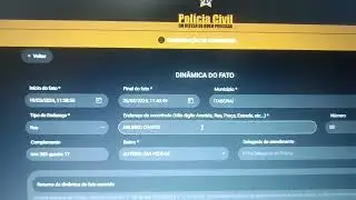 PROBLEMA SANADO AO INSERIR ENDERE&Ccedil;O BO ONLINE - RJ