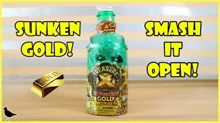 Treasure X Series 5 Sunken Gold Bottle Smashing Toy Opening! | Birdew Reviews
