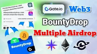 Gate.io Web3 BountyDrop Multiple Token Airdrop Winner Randomly Reward Join Hote Parbo?