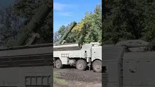 Russian Iskander-M Tactical Cruise Missile System fired at Enemy Positions