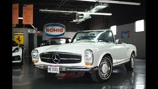 Mercedes 250SL - 89,769 Miles, Great Condition, White/Black - Seven Hills Motorcars