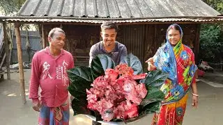Goat Liver, Lungs, Kidney, Heart & Brain Mixed Spicy Bhuna | Side Meat Cooking with Hot Rice