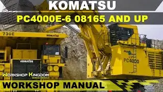 KOMATSU PC4000E-6 08165 AND UP Workshop Service Repair Manual - English - PDF Download