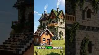 I BUILD THE UGLIEST HOUSE #minecraft #satisfyling #viral #shorts #house