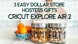Three Dollar Store Personalized Hostess Gifts with Cricut Explore Air 2 | DIY Crafts