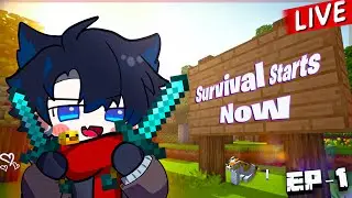 NEW MINECRAFT ADVENTURE 🩵🖤 | Late Night Exploration | Minecraft Hindi Live!! #minecraft