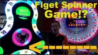 #36 Landon playing at the Arcade! Fidget spinner game!?