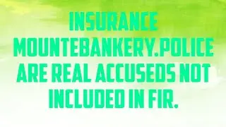 144#INSURANCE MOUNTEBANKERY.ACCTUAL ACCUSEDS ARE NOT INCLUDED IN THE FIR#PC JOSE, HRAI.