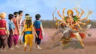जब मां दुर्गा ने असुरों का किया वध देखा तो डरे बाल कान्हा || Yashomati Maiyaa Ke Nandlala ||