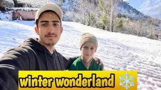 ☃️Barf ki duniya 🥶10 sal bad pehli barf❄️