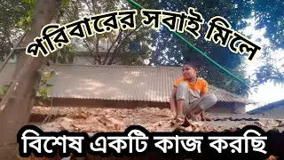 সবাই মিলে মিশে কাজের আনন্দই আলাদা 👍#banglavlog #familyvlog #vlog #banglablogger 