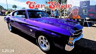 Car Show at the Diesel Garage bar and Grill 1 20 24
