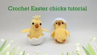 Crochet this chick in an egg for Easter- beginner friendly