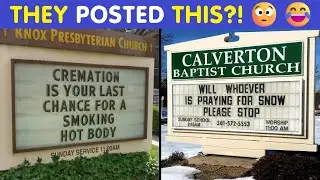 Hilarious Church Signs That Are Way Too Clever 😂