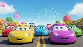 Colorful Vehicle Songs Collection for Little Kids 🚘🎶 | Fun Sounds, Bright Colors and Many More