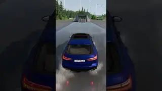 Audi RS6 brake test  but this starts playing ☠️
