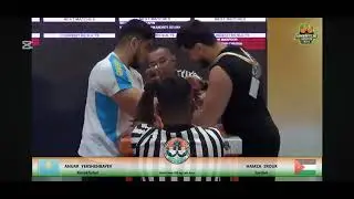 Best match in Asia arm wrestling championship with Champion of Kazakhstan🔥🔥👌