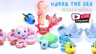 Sugartouch - Livestream ( How To Make - Under The Sea Theme | Fondant Cake Toppers )