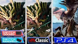 Monster Hunter Rise Switch | Docked - Handheld - mClassic & Monster Hunter World Comparison