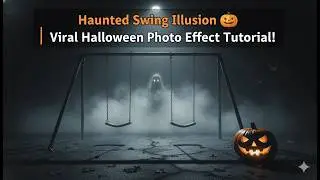 🎃 Viral Haunted Swing Illusion - Create Spooky Halloween Photos with Google Gemini Nano Banana| Easy