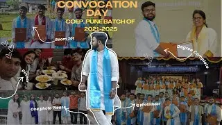 COEP Convocation Day 2025 | From Dagdusheth Darshan to Ice Cream Night #convocationday #graduation 