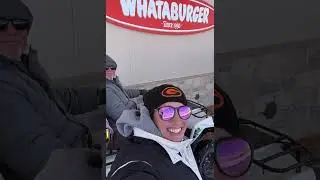 Whataburger run in the snow!! ❄️ 
