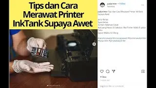 Tips cara merawat Printer InkTank Supaya Awet