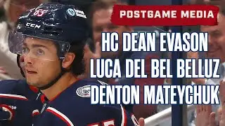 Luca Del Bel Belluz, Denton Mateychuk & Head Coach Dean Evason | Postgame Media