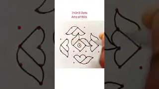 Easy Dot kolams. #shorts#shortvideo#artsofnila#kolam#rangoli#muggulu