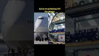 As&iacute; se ve un Boeing 747 por dentro #boeing #aviones #curiosidades #shortsviral