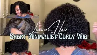 Short Cut Curly Minimalist Undectectable Lace Wig Install | Ft. Luvme Hair