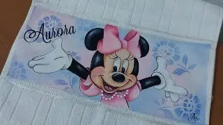 Pintando com cores suaves - toalhas de boca - dica rápida