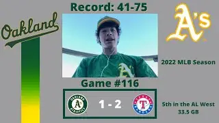 The A&rsquo;s Fall to the Rangers in a Slow Game Offensively; Nick Allen Homers Again