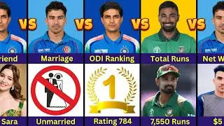 Comparison: Shubman Gill vs Litton Das vs Rahmanullah Gurbaz