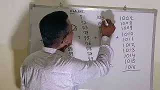 Continuosly adding numbers upto 10 serial by shortcut tricks within 1 to 2seconds 
