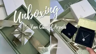 Unboxing Van Cleef & Arpels Necklace | Sweet Alhambra pendant 18K white gold + diamond