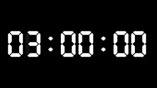 3 Hour Timer. 180 Minute Countdown Timer for Focus in Silence | NX